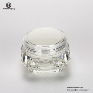 HXL2210 Jars Diamond Shape Luxury Acrylic Double Walled Empty Cosmetic Cream jar