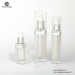 HXL3110 Empty Acrylic airless cream and Lotion Bottle cosmetic packaging skin care container